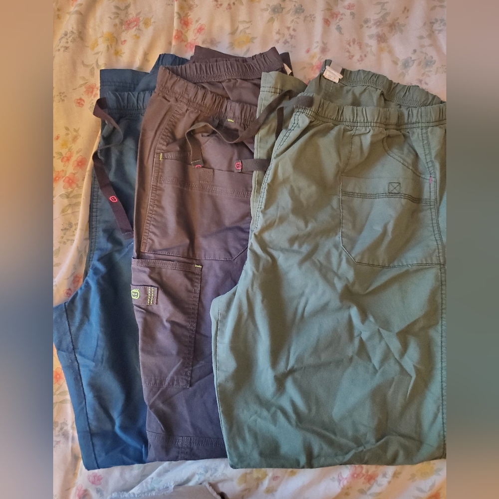 3 pairs scrub pants WonderWinks 2XLT